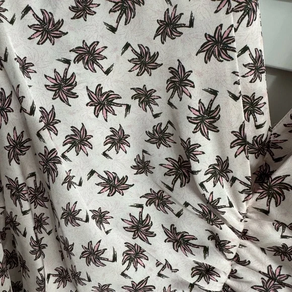 Maje Palm Tree Print Satin Dress - Picture 4 of 4